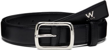 Колани WOOYOUNGMI WOOYOUNGMI Small Logo Leather Belt Черно | W253BE01, 0