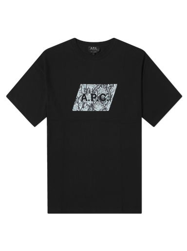 Тениска A.P.C. Cobra Logo T-Shirt Черно | COFBT-H26317-LZZ