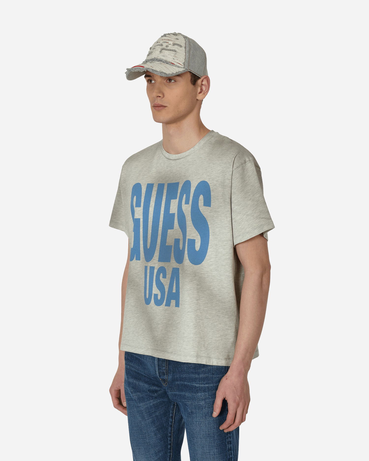 Тениска GUESS Aged Graphic T-Shirt Сиво | M3GI01KBNQ0 F9TJ, 1