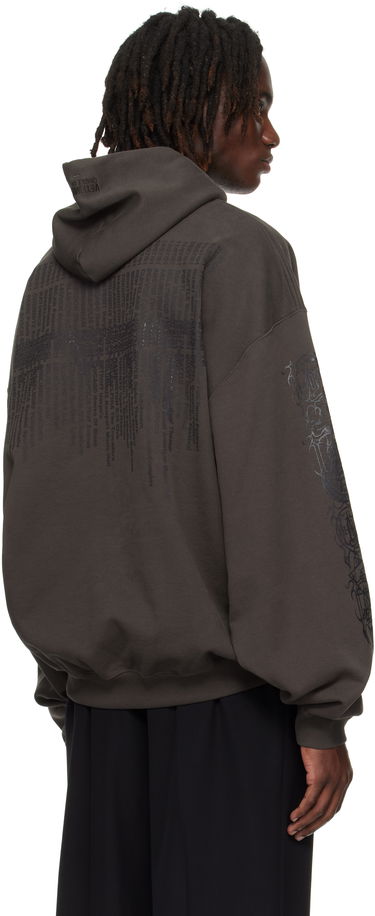 Суитчър VETEMENTS Vetements Cradle of Filth Dripping Logo Oversized Hoodie Сиво | UCF76HD450C, 2