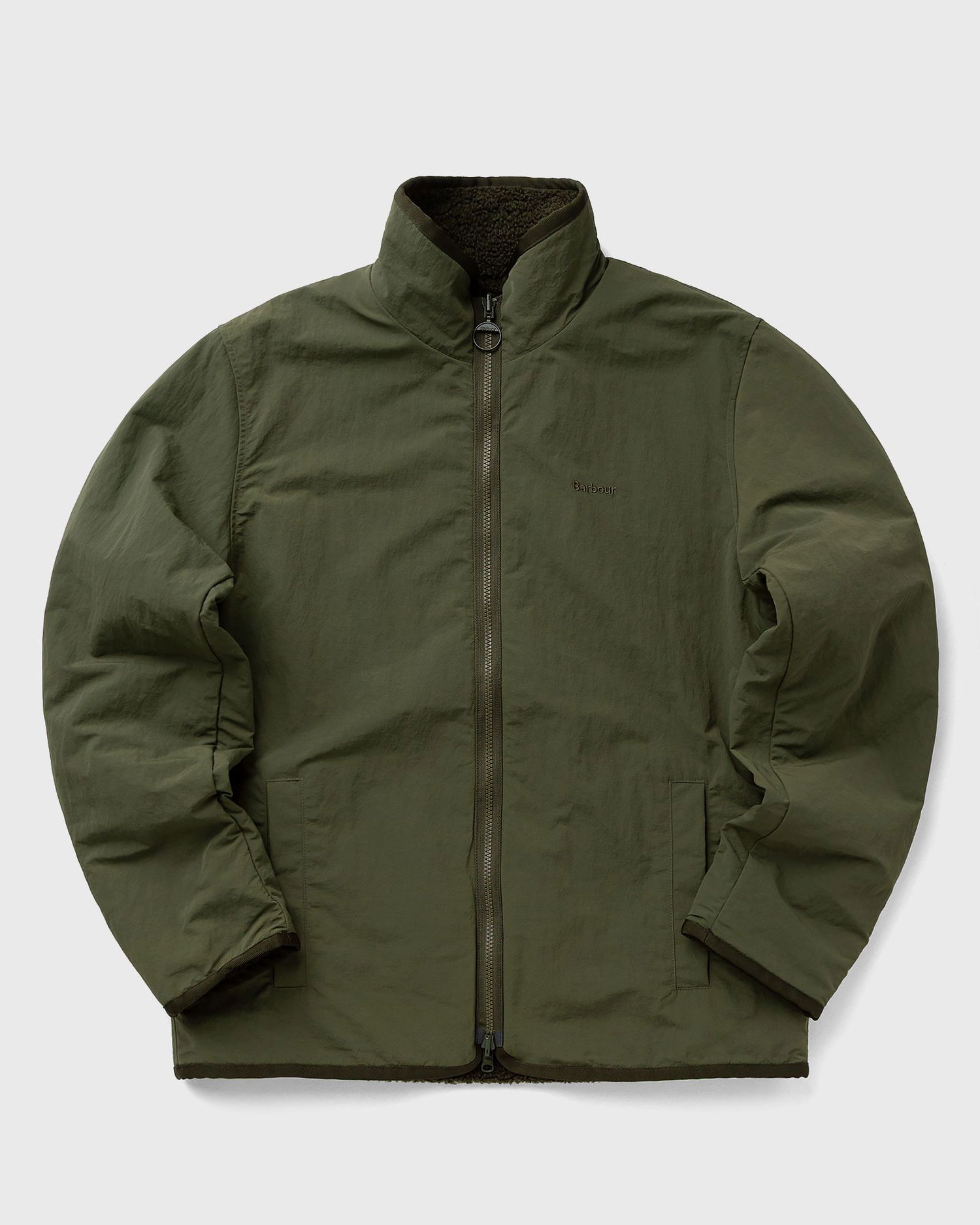 Яке Barbour Full-Zip Stand Collar Reverse Fleece Jacket Зелено | MFL0195GN71, 0