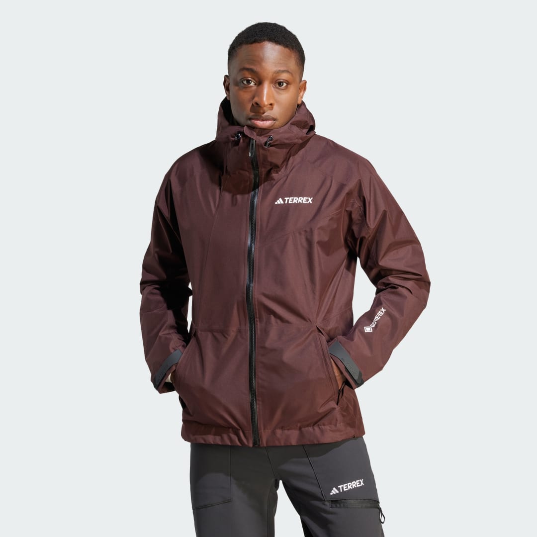 Яке adidas Originals Terrex Xperior GORE-TEX Paclite Rain Бургунди | IB4260, 0