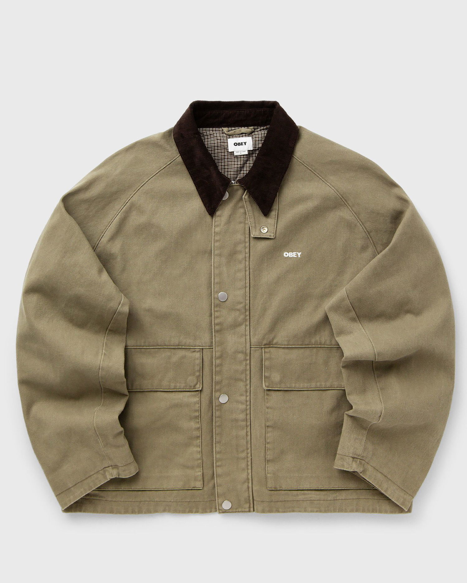 Яке OBEY Caden Corduroy Collar Work Jacket Зелено | 121800596-MMD, 1