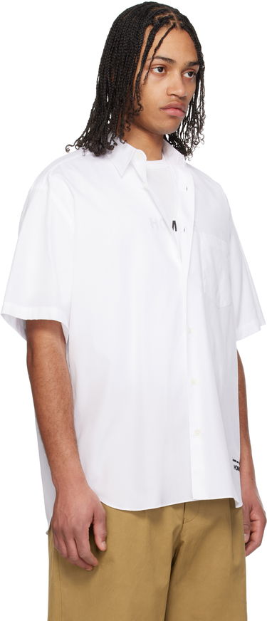 Риза Comme des Garçons CDG Homme Broad Short Sleeve Cotton Shirt Бяло | HO-B103-051, 1