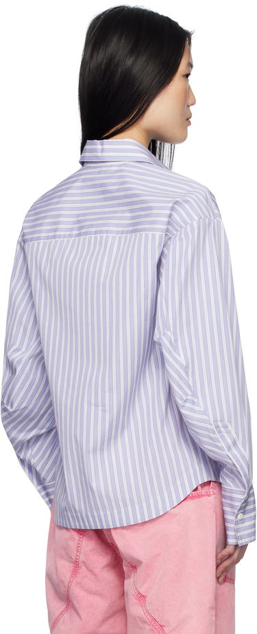 Риза The Attico Attico Eliza Striped Shirt Лилаво | 250WCH00014 CCC051AA, 2
