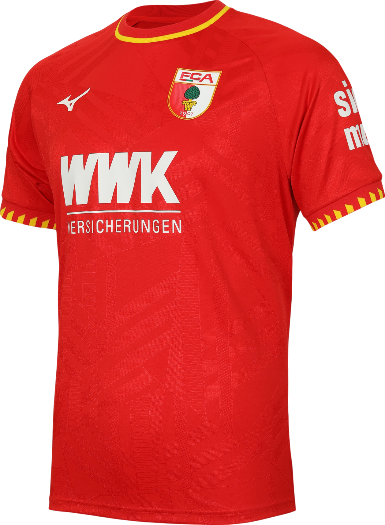Фланелка Mizuno Mizuno FC Augsburg Away Jersey 2025/26 Червено | p2gacx11-52, 0