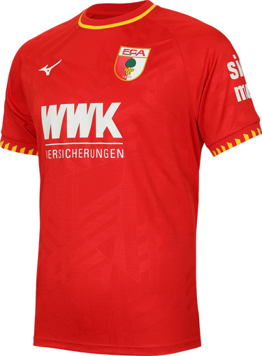 Фланелка Mizuno Mizuno FC Augsburg Away Jersey 2025/26 Червено | p2gacx11-52, 0