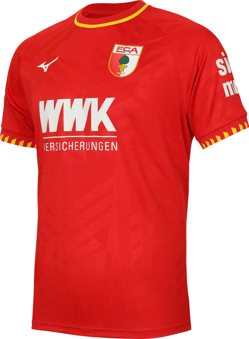 Фланелка Mizuno Mizuno FC Augsburg Away Jersey 2025/26 Червено | p2gacx11-52