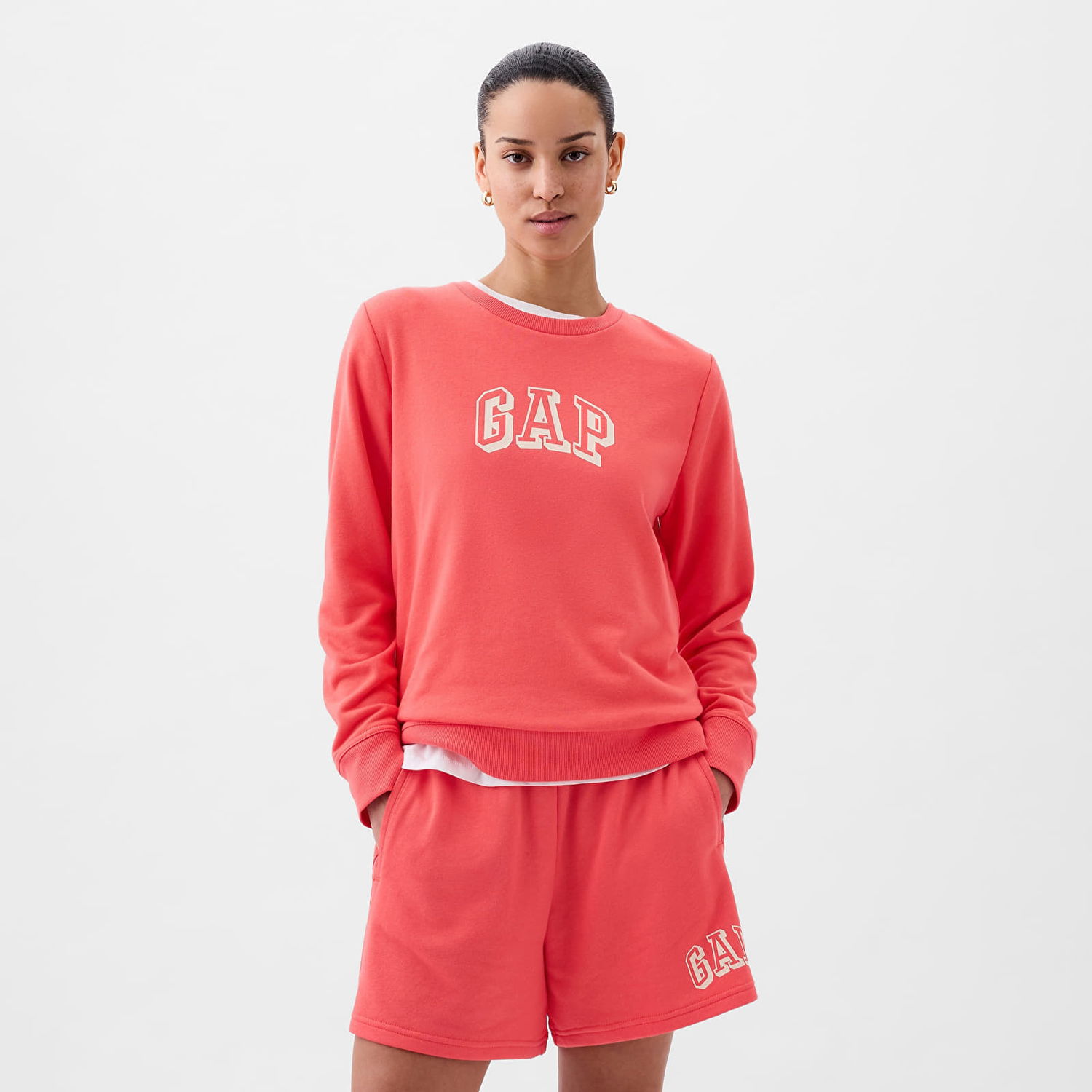 Суитчър GAP Logo Sweatshirt Cayenne Червено | 885586-00, 0