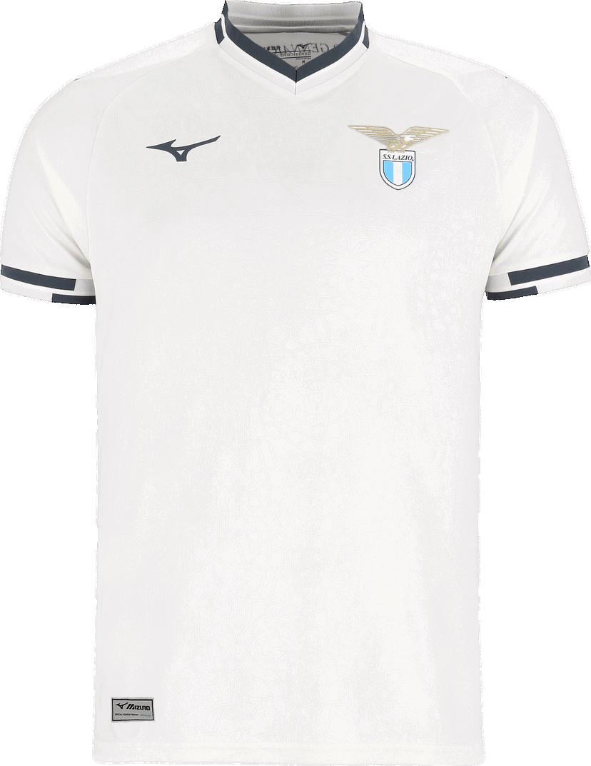 Фланелка Mizuno Mizuno Lazio Roma Away Jersey 2025/26 Бяло | p2gacx08-07