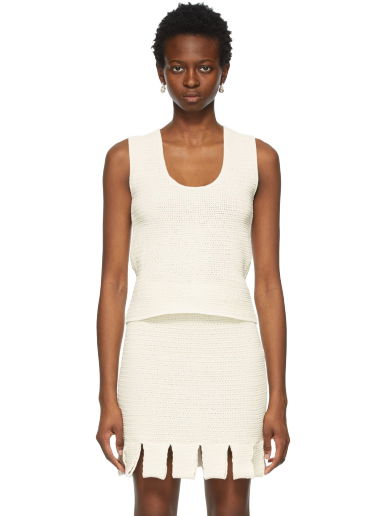 Потник Bottega Veneta Mesh Tank Top Бежово | 656576 V0S90