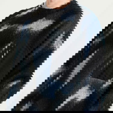 Пуловер and wander Shaggy Knit Sweater with Pocket Синьо | 5745284064-404, 5