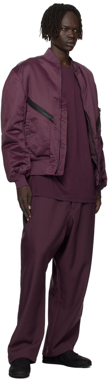 Яке бомбър Y-3 Y-3 Insulated Bomber Jacket Бургунди | KA2397, 3