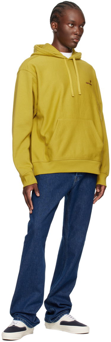 Суитчър Carhartt WIP Work In Progress American Script Hoodie Жълто | I028279, 3