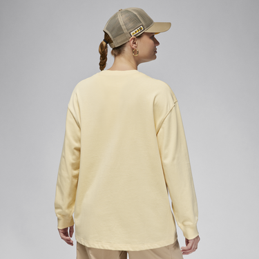 Тениска Jordan Air Jordan WMNS FLIGHT LONGSLEEVE OVERSIZED TEE 'Heiress of Optimism' Бежово | FN5356-294, 4