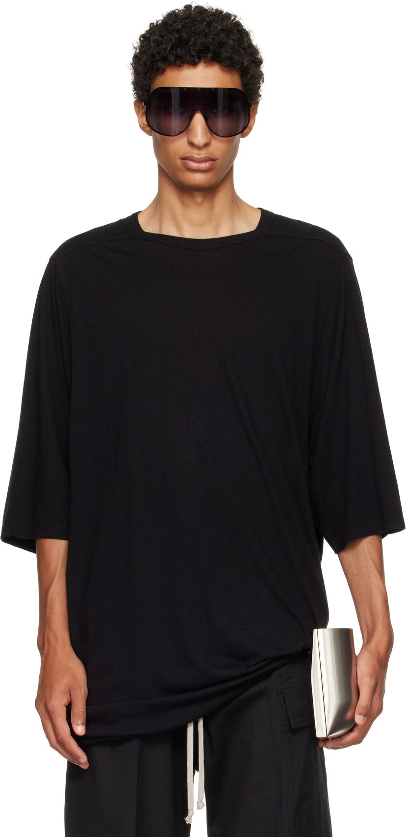 Тениска Rick Owens Rick Owens Concordians Jumbo T-Shirt Черно | RU02E1274 JR