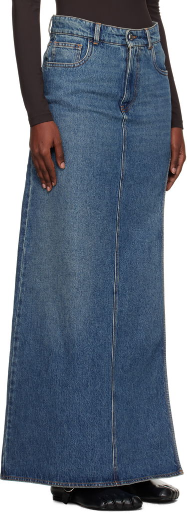 Пола Coperni Coperni Garter Belt Denim Maxi Skirt Синьо | COPJ101F2014, 1