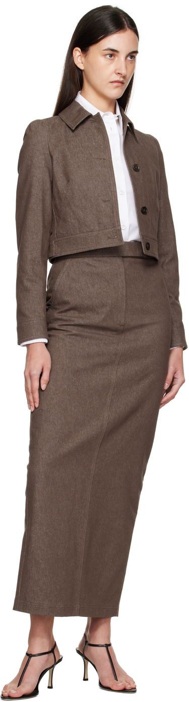 Яке Max Mara Max Mara Carpa Cropped Jacket Кафяво | 2511041013600, 3