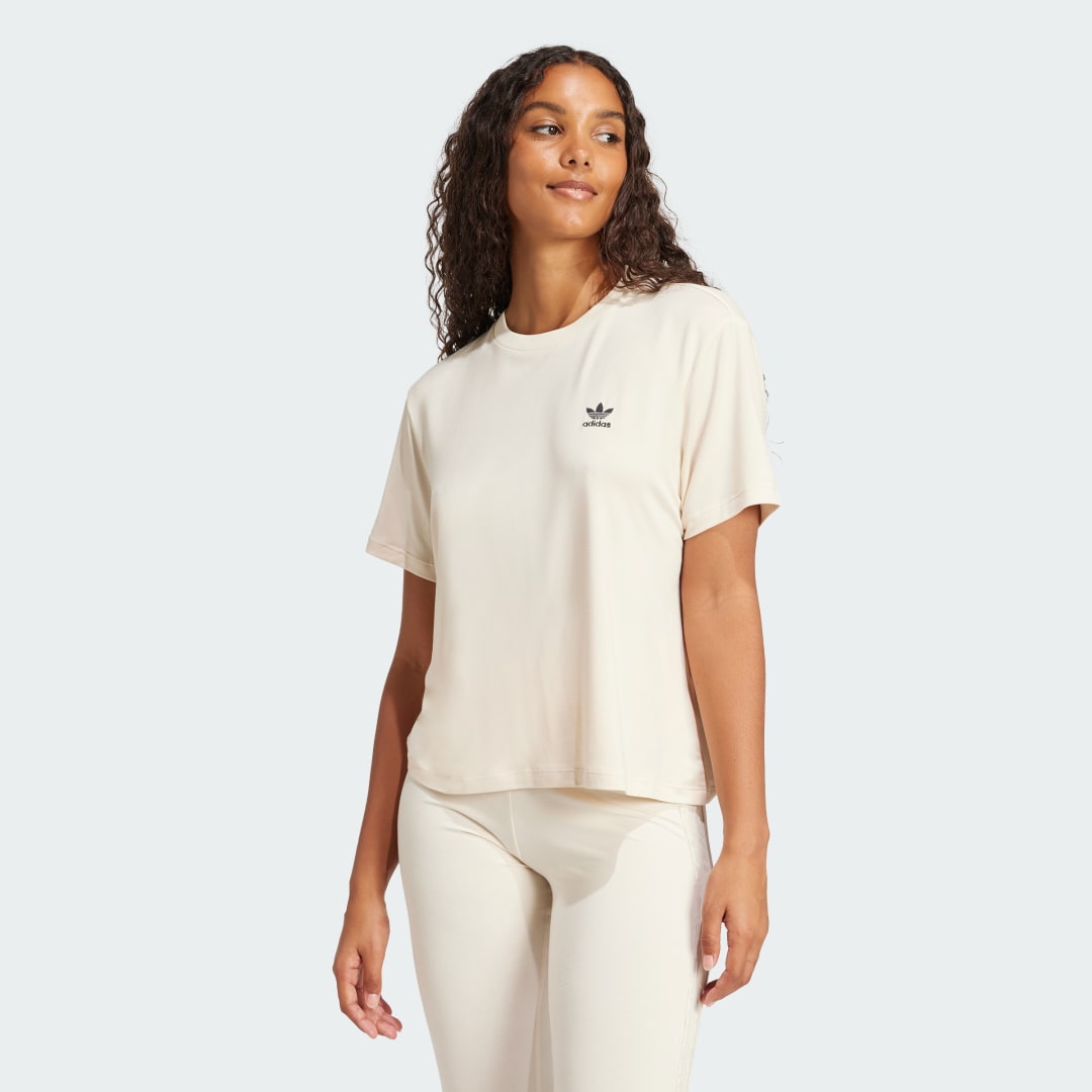 Тениска adidas Performance Trefoil T-Shirt Бежово | JC5747, 0