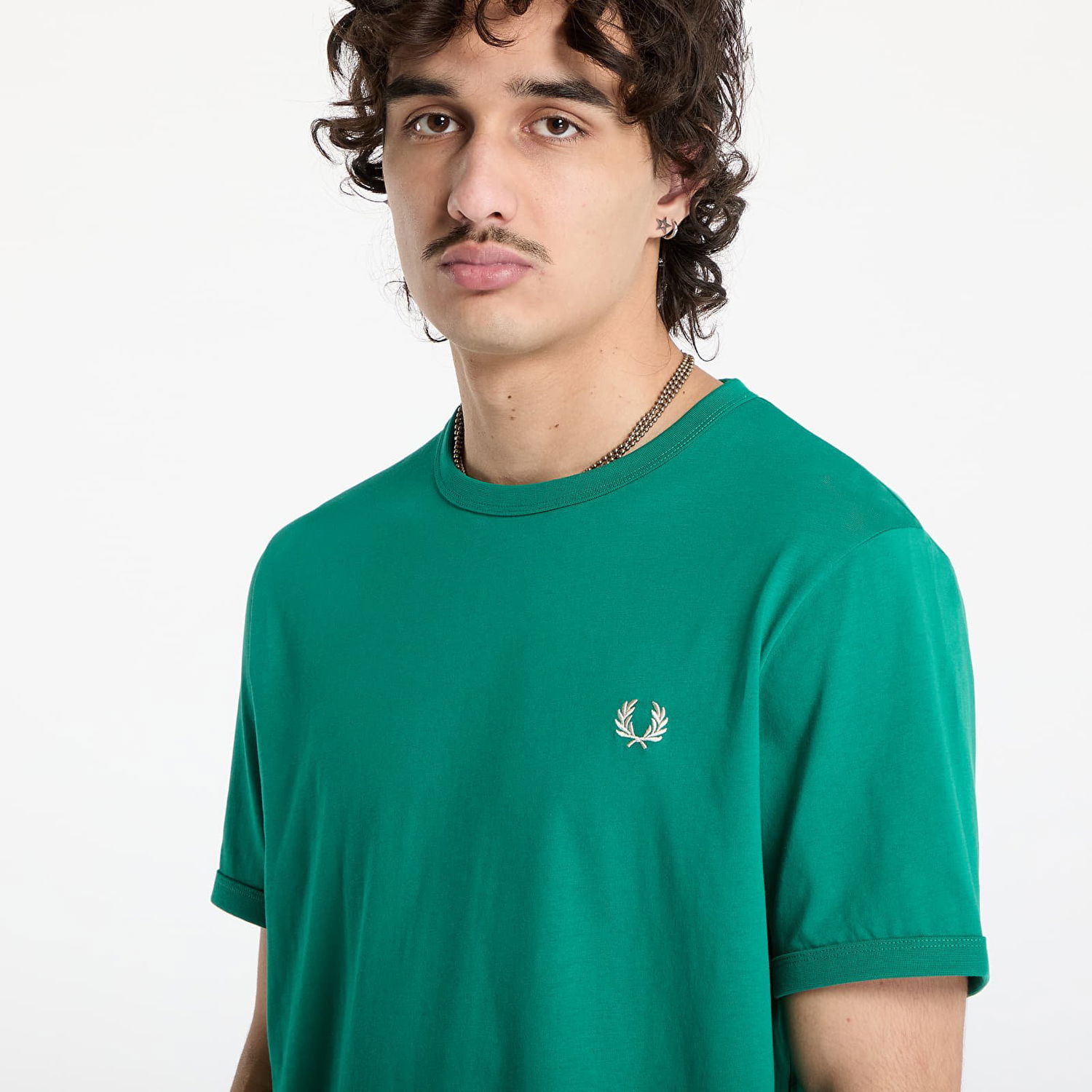 Тениска Fred Perry Fred Perry Ringer T-Shirt Зелено | M3519 X87, 1