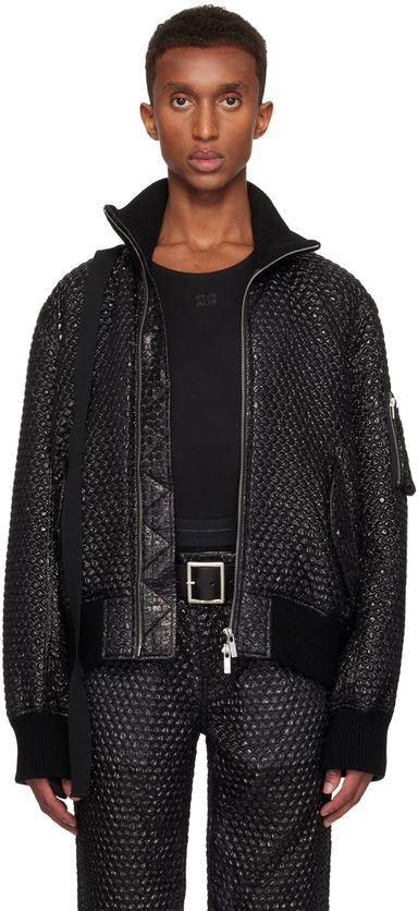 Helmut Lang Seatbelt Down Bomber Jacket, 0