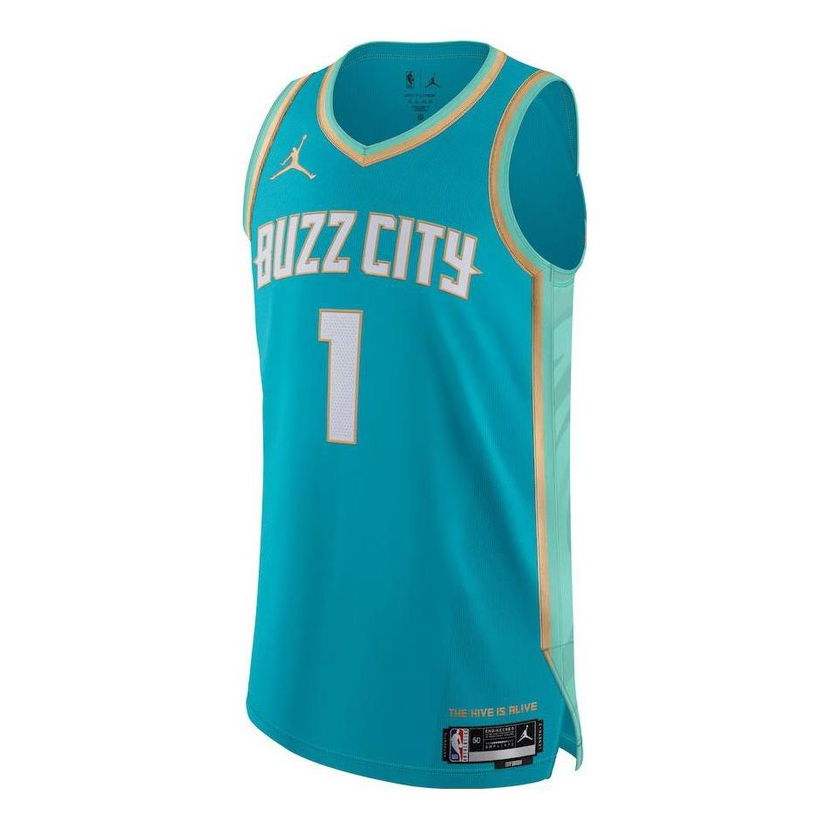 Фланелка Jordan NBA Charlotte Hornets City Edition Swingman Jersey Lamelo Ball Тюркоазено | DX8753-415