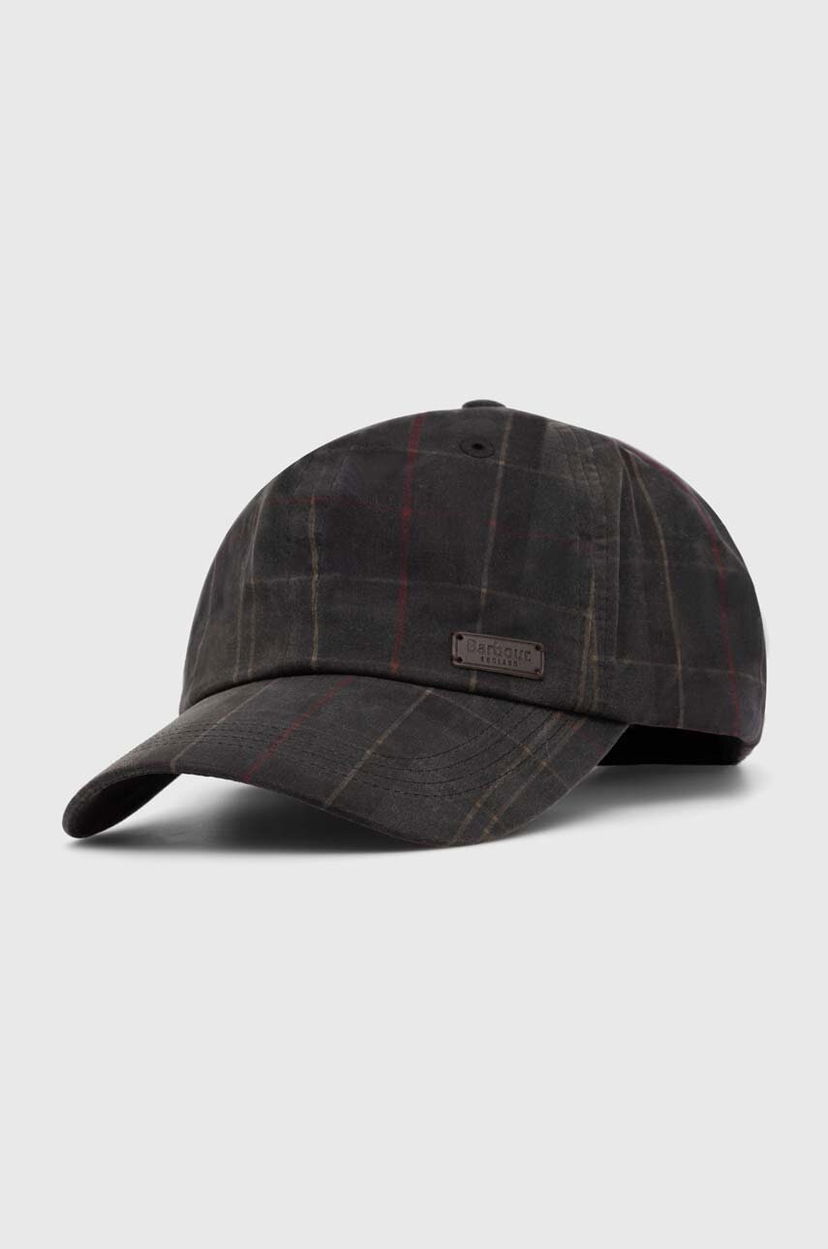 Шапка с козирка Barbour Barbour Darwen Tartan Sports Cap Сиво | MHA0554