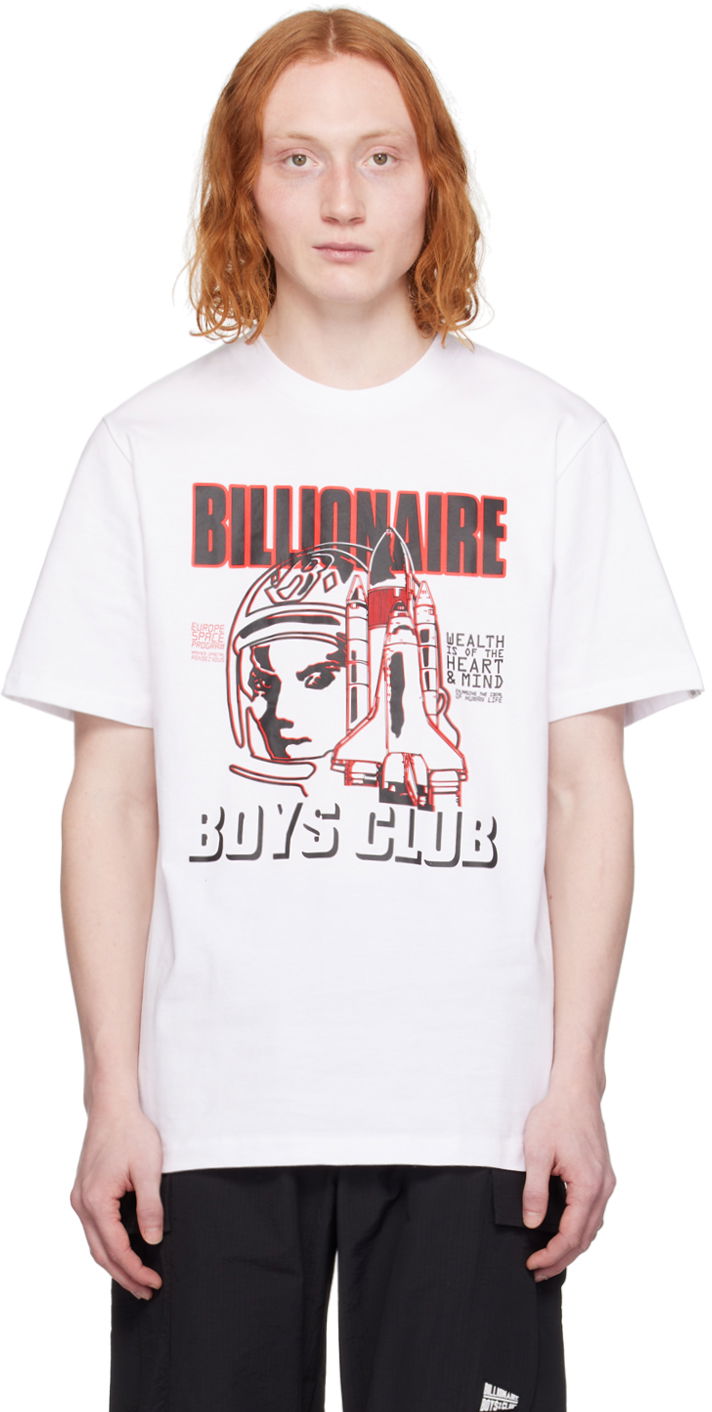 Тениска BILLIONAIRE BOYS CLUB Space Program T-Shirt Бяло | B24139