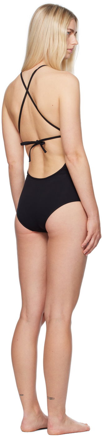 Бански TOTEME High Neck One Piece Swimsuit Черно | 243-WRW4711-FB0097, 2
