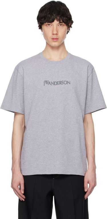 Тениска JW Anderson JW Anderson Logo Embroidery T-Shirt Сиво | JT0258-PG1510, 0