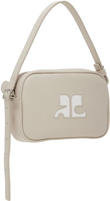Чанта през рамо Courrèges Slim Leather Camera Bag Бежово | 124GSA092CR0027, 1