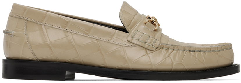 Аксесоари Versace Versace Medusa '95 Croc-Effect Loafers Бежово | 1012123_1A08910_1KD4V