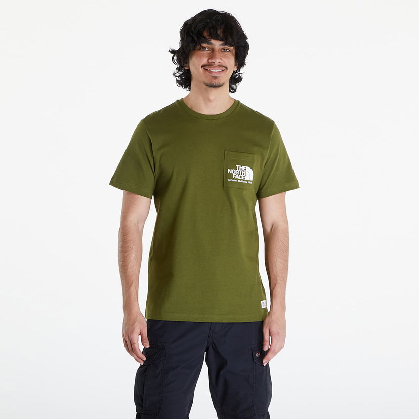 Тениска The North Face T-Shirt Berkeley California Pocket S/S Tee Forest Olive Зелено | NF0A87U2PIB1