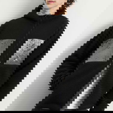 Суитчър Represent Clo 247 Borg Fleece Hooded Full-Zip Jacket with Textured Chest Pockets Черно | 247M100015-01, 5