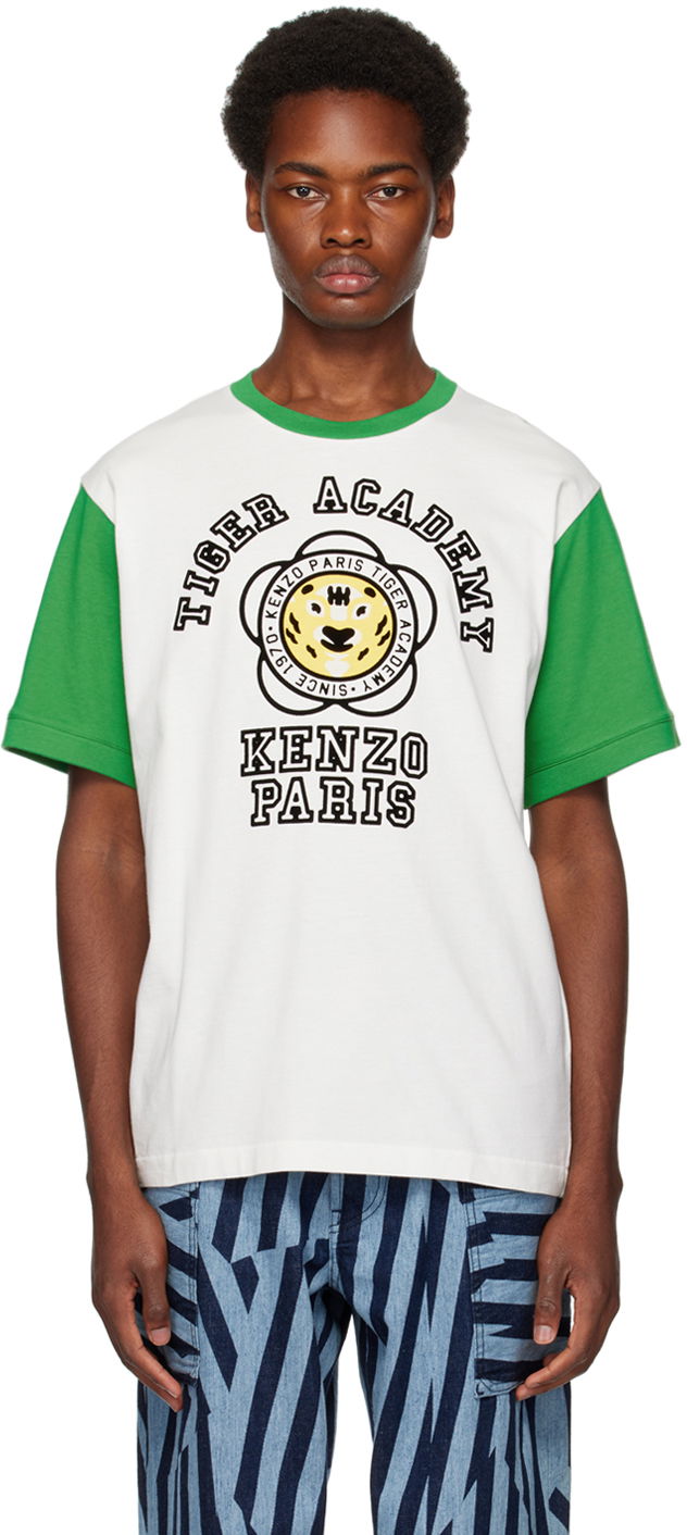 Тениска KENZO Paris 'Tiger Academy' T-Shirt Зелено | FD65TS1164SG, 0