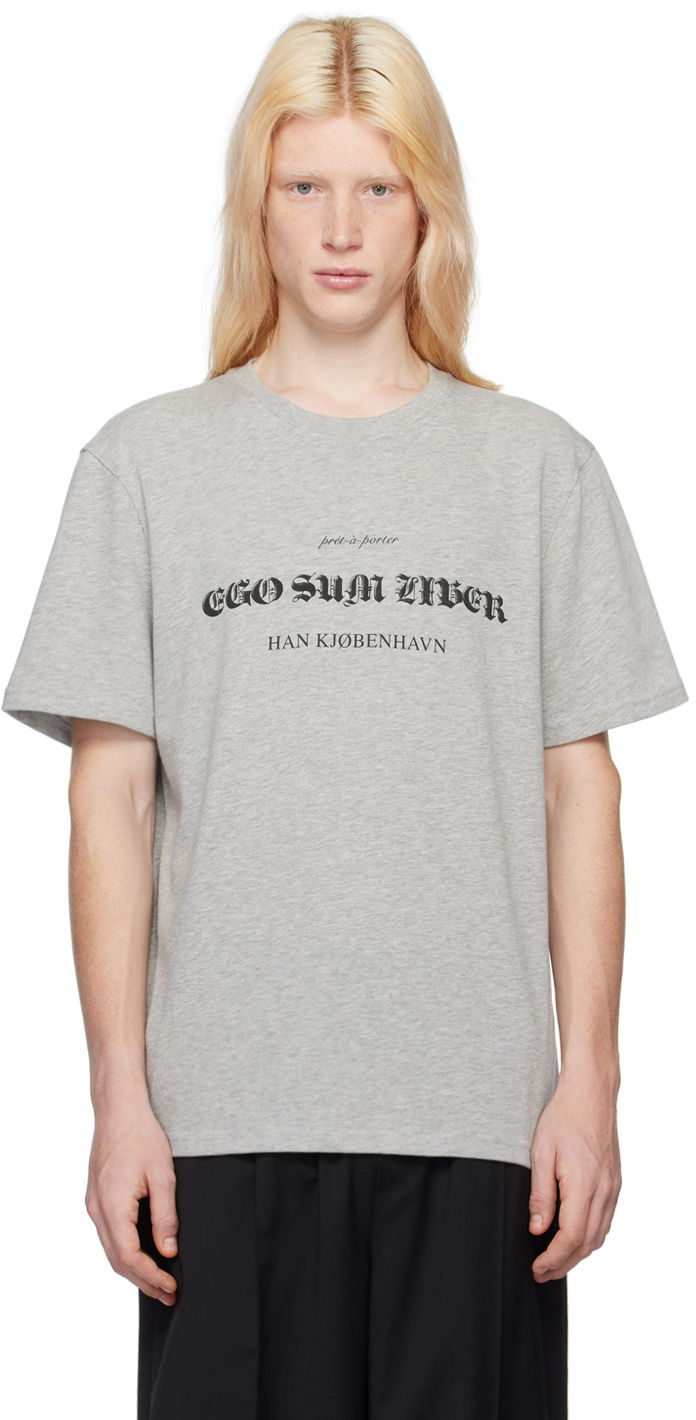 Тениска Han Kjøbenhavn Han Kjobenhavn Freedom T-Shirt Сиво | M-133211, 0