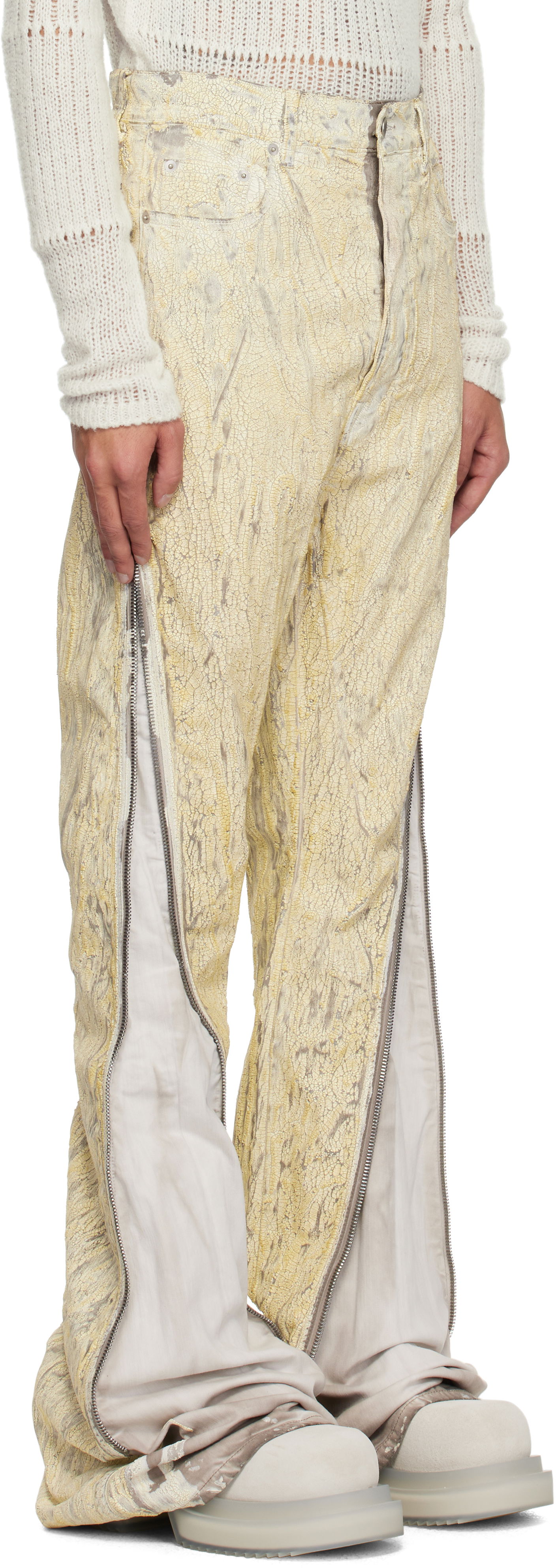 Дънки Rick Owens Rick Owens Hollywood Bolan Jeans Жълто | RR01E5343 SMMC, 1