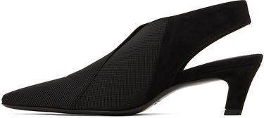 Кецове и обувки TOTEME 'The Mid Heel Elastic Slingback' Heels Черно | 242-WAS1419-FB0152, 2