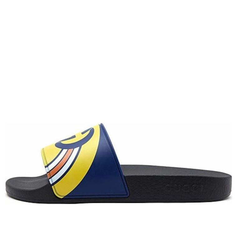 Кецове и обувки Gucci Pursuit Logo Slides Синьо | 548703-JDB00-4736