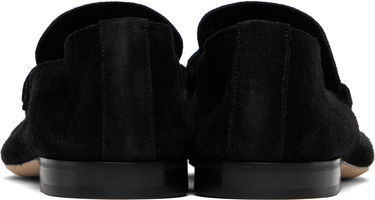 Кецове и обувки The Row The Row Soft Suede Loafers Черно | F1626-L305, 1