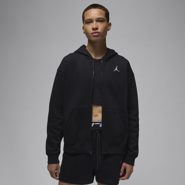 Суитчър Jordan Jordan Brooklyn Fleece Full-Zip Hoodie Черно | FV7167-010, 1