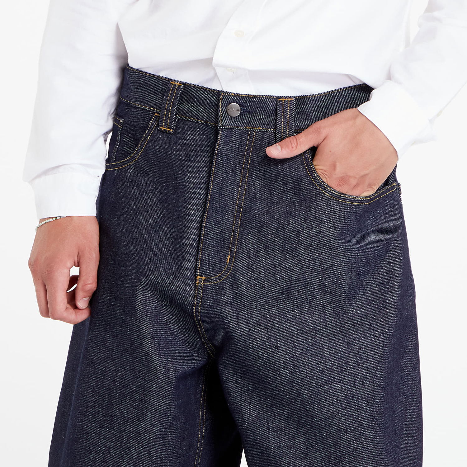 Панталони Carhartt WIP Pants Brandon Pant Blue Rigid Тъмно синьо | I031246.0101, 1