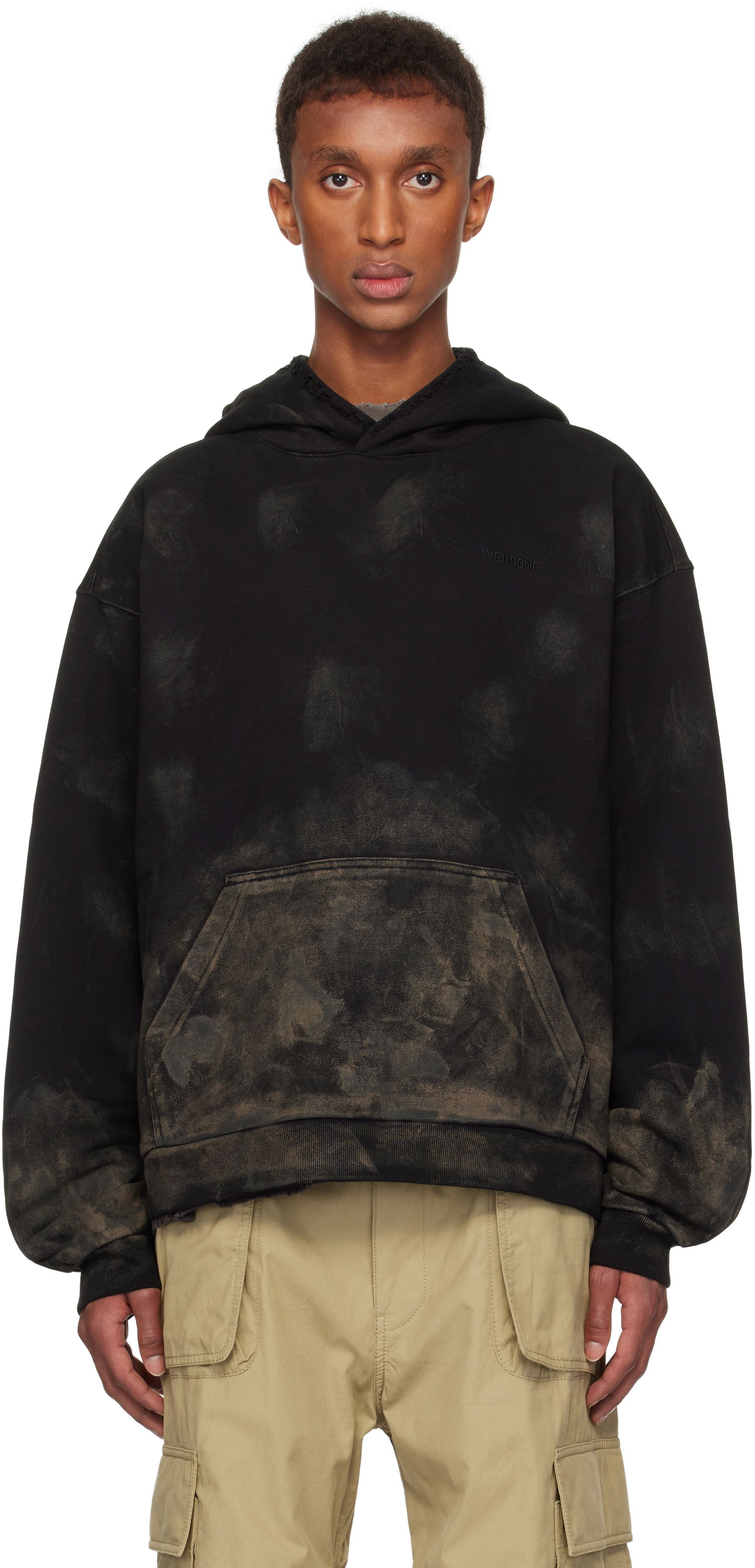 Суитчър We11done Muddy Hoodie Черно | WD-TH3-24-823-U-BK, 0