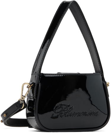 Дамска чанта Blumarine Mini Rhinestone Shoulder Bag Черно | P344W001A, 1