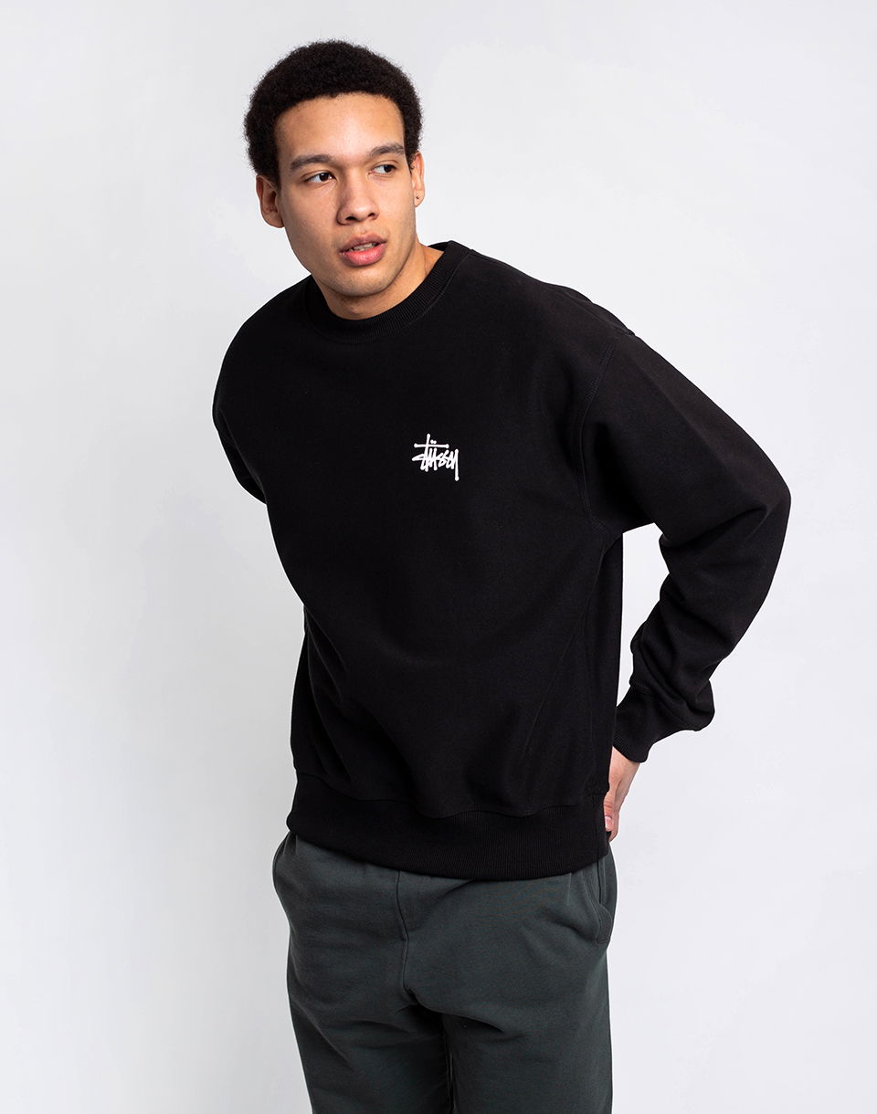 Суитчър Stüssy Basic Crew Черно | 1914762, 0