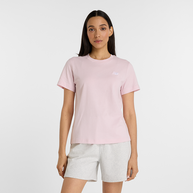 Тениска New Balance Women's T-Shirt Розово | NBWT41509RSG, 0