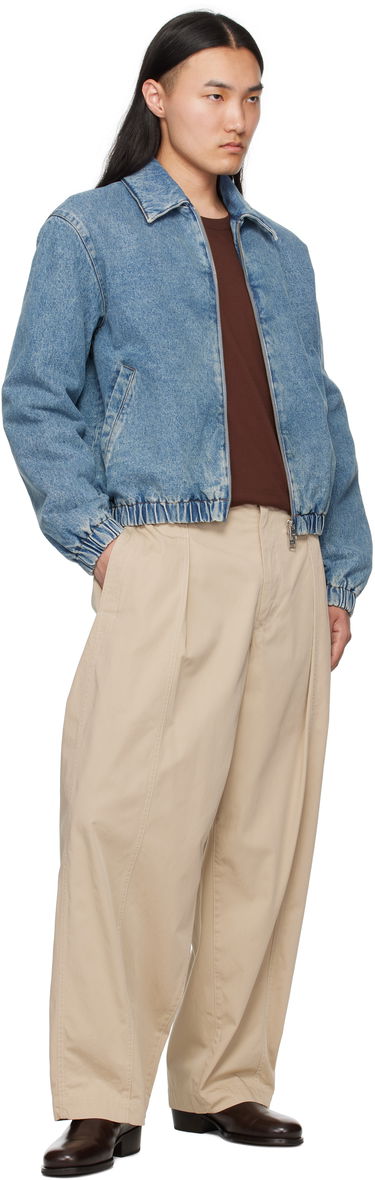Яке бомбър AMI AMI Paris Ami de Coeur Denim Jacket Синьо | HJK043.DE0046, 3