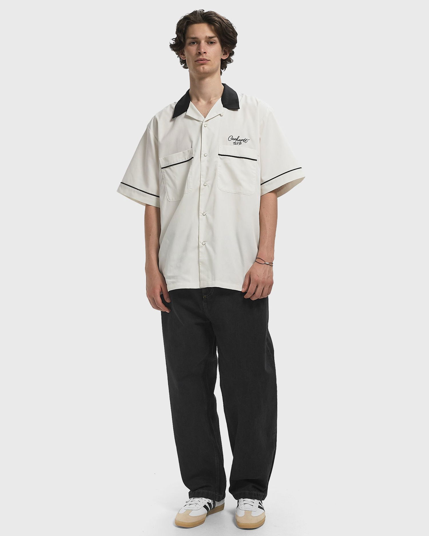 Риза Carhartt WIP Short Sleeve Bowl Shirt Бяло | I035153-0D3.XX, 1