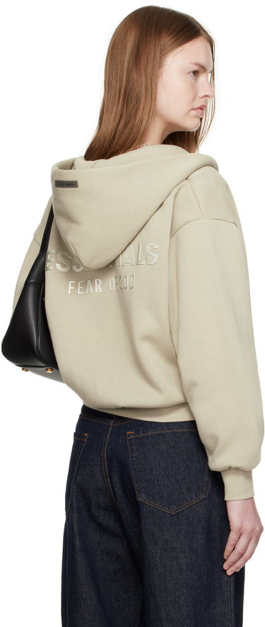 Суитчър Fear of God Fear of God ESSENTIALS Classic Fit Zip-Up Hoodie Зелено | 192SP255096FW, 2