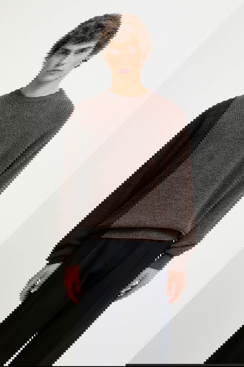 Пуловер Aries Aries Fisherman Panelled Sweater Кафяво | AR2004504, 0